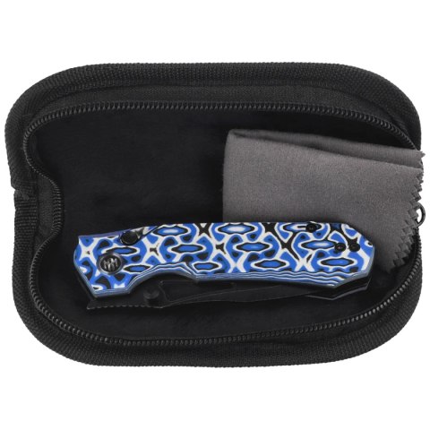 Nóż składany Remette RT-Rhino Blue/White G10, Black Stonewashed D2 (RNGD262) Remette Knife