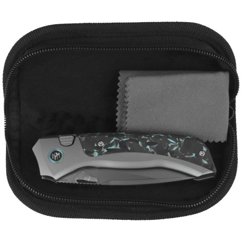 Nóż składany Remette RT-Steed Gray Titanium/Black-Blue Carbon Fiber, Pearlescent M390 (RTWS-TB) Remette Knife