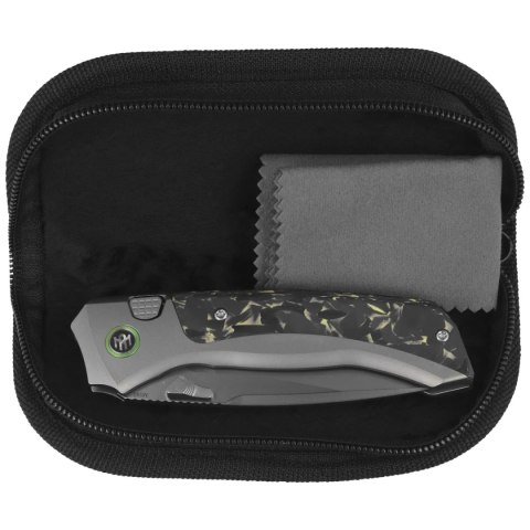 Nóż składany Remette RT-Steed Gray Titanium/Black-Green Carbon Fiber, Pearlescent M390 (RTWS-TY) Remette Knife