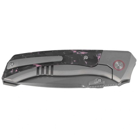 Nóż składany Remette RT-Steed Gray Titanium/Black-Pink Carbon Fiber, Pearlescent M390 (RTWS-TP) Remette Knife