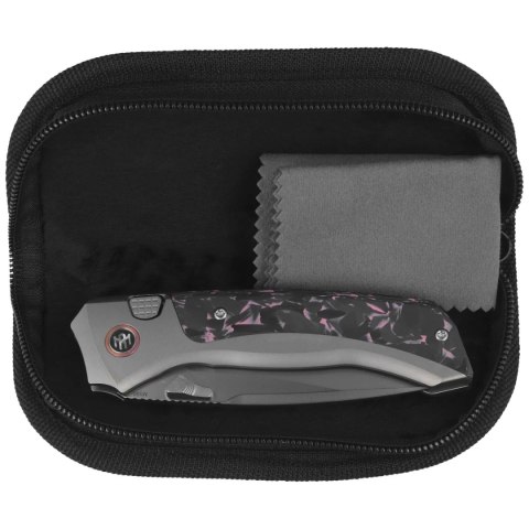 Nóż składany Remette RT-Steed Gray Titanium/Black-Pink Carbon Fiber, Pearlescent M390 (RTWS-TP) Remette Knife