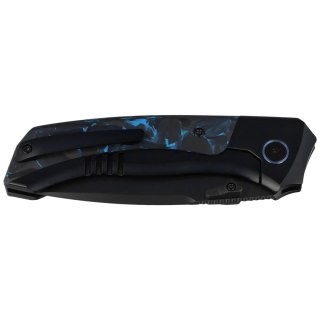 Nóż składany Remette RT-Steed Black Titanium/Black-Blue Carbon Fiber, Black DLC M390 (RTWS-BL) Remette Knife