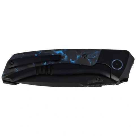 Nóż składany Remette RT-Steed Black Titanium/Black-Blue Carbon Fiber, Black DLC M390 (RTWS-BL) Remette Knife