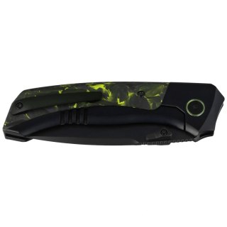 Nóż składany Remette RT-Steed Black Titanium/Black-Green Carbon Fiber, Black DLC M390 (RTWS-BH) Remette Knife