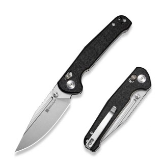 Nóż składany Sencut Glenspar Black G10, Stonewashed 9Cr18MoV (S25046-2) Sencut by We Knife