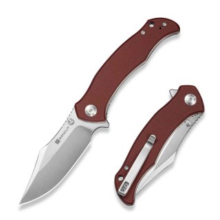 Nóż składany Sencut Tauron Burgundy G10, Satin D2 (S25060-2) Sencut by We Knife