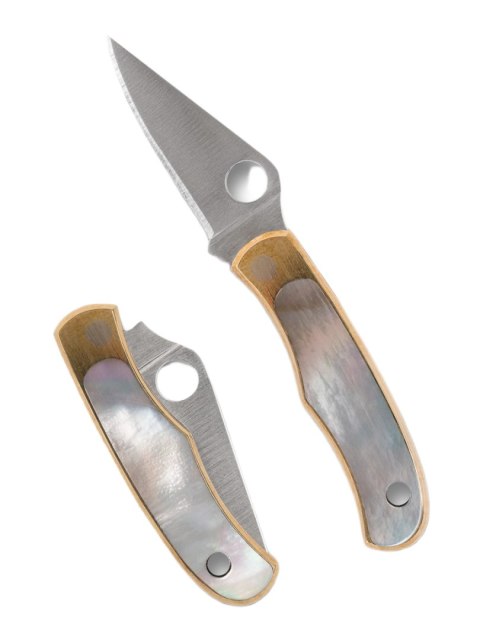 Nóż składany Spyderco Bug Nickel Silver/Abalone, Satin 12C27 (C133AP) Spyderco Inc.