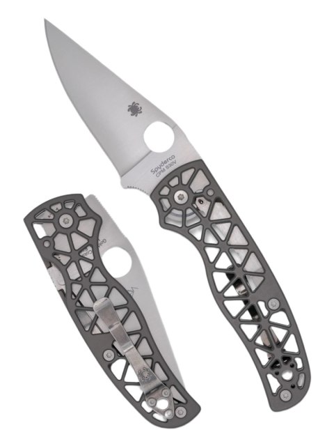 Nóż składany Spyderco Edgerati Gray Aluminium, Satin CPM S30V by Sal Glesser (C266ALP) Spyderco Inc.