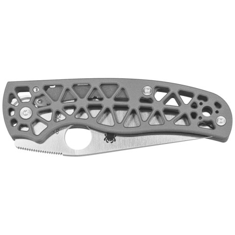 Nóż składany Spyderco Edgerati Gray Aluminium, Satin CPM S30V by Sal Glesser (C266ALP) Spyderco Inc.