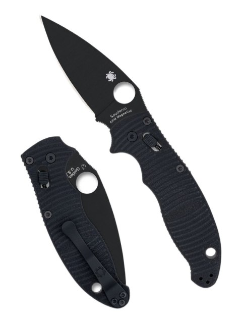 Nóż składany Spyderco Manix 2 SALT Black G10, Black DLC MagnaCut by Eric Glesser (C101GMCBKP2) Spyderco Inc.