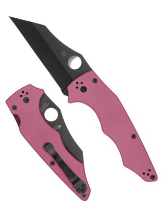 Nóż składany Spyderco Yojumbo Sprint Run Pink G10, Black DLC CPM S30V by Michael Janich (C253GPNBK) Spyderco Inc.