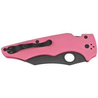 Nóż składany Spyderco Yojumbo Sprint Run Pink G10, Black DLC CPM S30V by Michael Janich (C253GPNBK) Spyderco Inc.