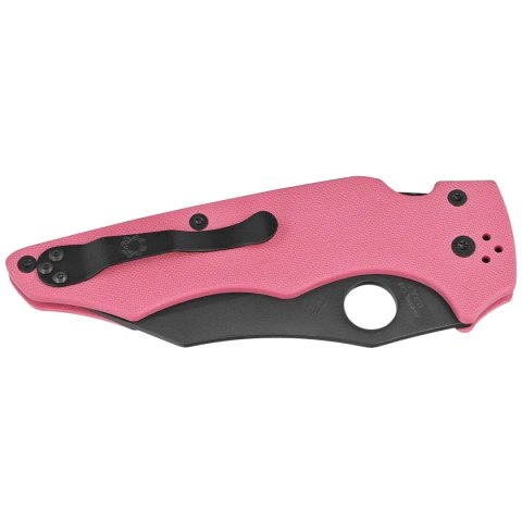 Nóż składany Spyderco Yojumbo Sprint Run Pink G10, Black DLC CPM S30V by Michael Janich (C253GPNBK) Spyderco Inc.