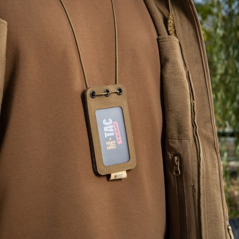 Pokrowiec na identyfikator M-Tac z przezroczystym panelem coyote M-Tac