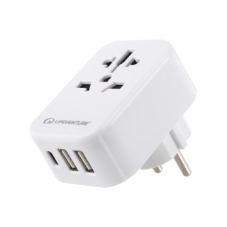 Adapter podróżny Lifeventure European Travel Adaptor USB + USB C Lifeventure