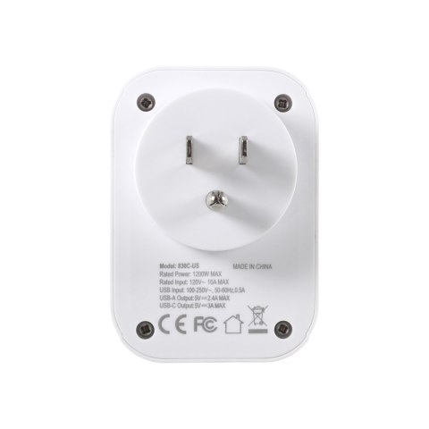 Adapter podróżny Lifeventure USA Travel Adaptor USB + USB C Lifeventure