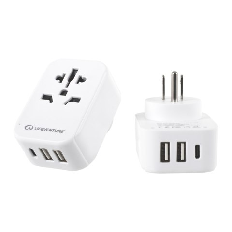 Adapter podróżny Lifeventure USA Travel Adaptor USB + USB C Lifeventure