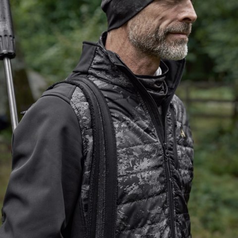 Bluza męska myśliwska Härkila Noctyx Camo Hybrid AXIS MSP®Black / black Härkila