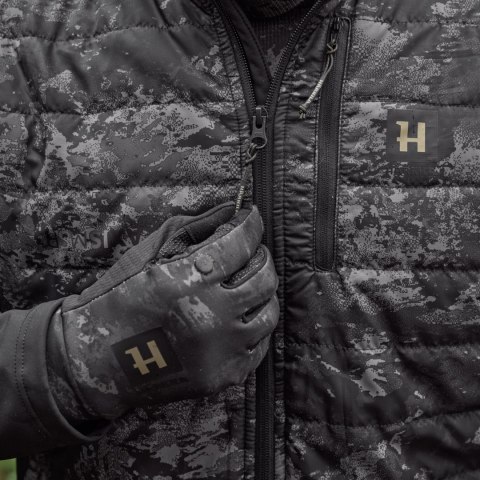 Bluza męska myśliwska Härkila Noctyx Camo Hybrid AXIS MSP®Black / black Härkila