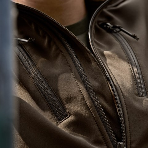 Kurtka softshell Harkila Scandinavian Willow green / shadow brown Härkila