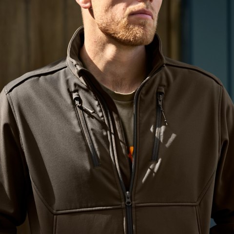 Kurtka softshell Harkila Scandinavian Willow green / shadow brown Härkila