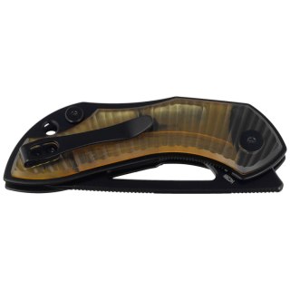 Nóż składany Bestechman Triassic Amber Ultem, Black PVD 14C28N by Denis Simonutti (BMK17F) Bestechman by Bestech Knives