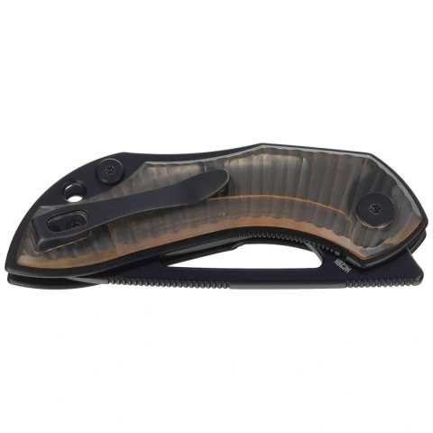 Nóż składany Bestechman Triassic Clear Ultem, Black PVD 14C28N by Denis Simonutti (BMK17E) Bestechman by Bestech Knives