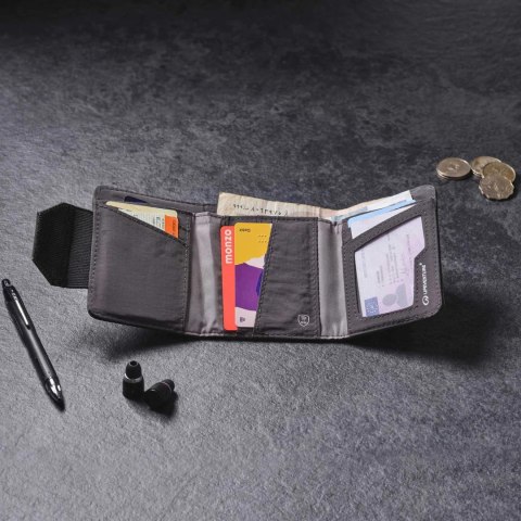 Portfel antykradzieżowy Lifeventure Recycled RFiD Wallet - olive Lifeventure