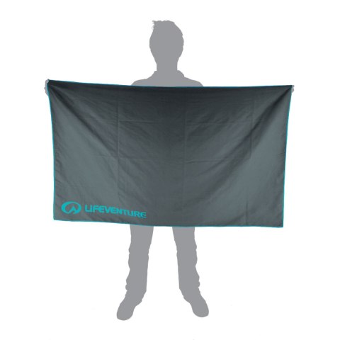 Ręcznik turystyczny Lifeventure Recycled SoftFibre Trek Towel Giant - grey Lifeventure