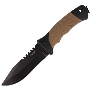 Nóż Herbertz CJH Coyote Brown Plastic/Black Rubber, Black 420 (10000880) Herbertz GmbH