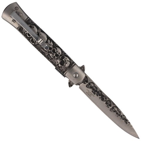 Nóż Herbertz CJH Skull Italian Stiletto Style Stainless, Satin (ART000141 - 584013) Herbertz GmbH