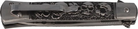 Nóż Herbertz CJH Skull Italian Stiletto Style Stainless, Satin (ART000141 - 584013) Herbertz GmbH