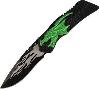 Nóż Herbertz Solingen Hit motyw 3D Green Dragon 90mm (582012) Herbertz GmbH