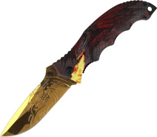 Nóż składany Herbertz CJH 3D Dragon Aluminium, Golden Titanium Coating (10000363-585112) Herbertz GmbH