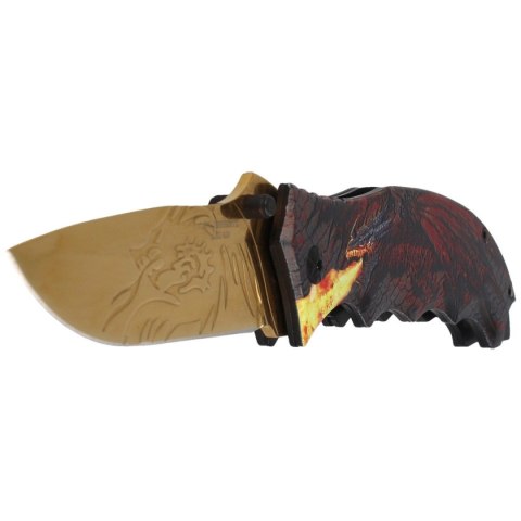 Nóż składany Herbertz CJH 3D Dragon Aluminium, Golden Titanium Coating (10000363-585112) Herbertz GmbH