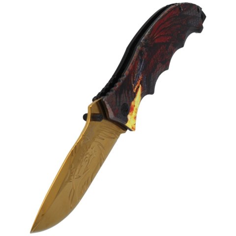 Nóż składany Herbertz CJH 3D Dragon Aluminium, Golden Titanium Coating (10000363-585112) Herbertz GmbH