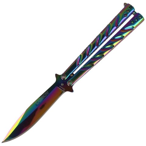 Nóż motylek Martinez Albainox Balisong, Rainbow Finish (02103) Martinez Albainox