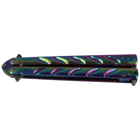 Nóż motylek Martinez Albainox Balisong, Rainbow Finish (02103) Martinez Albainox