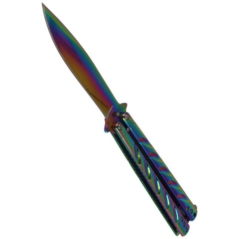 Nóż motylek Martinez Albainox Balisong, Rainbow Finish (02103) Martinez Albainox