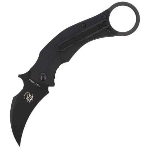 Nóż składany FOX Karambit Black Bird by Bastinelli G10 Black, Black Idroglider (FX-591) FOX