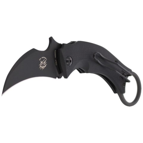 Nóż składany FOX Karambit Black Bird by Bastinelli G10 Black, Black Idroglider (FX-591) FOX