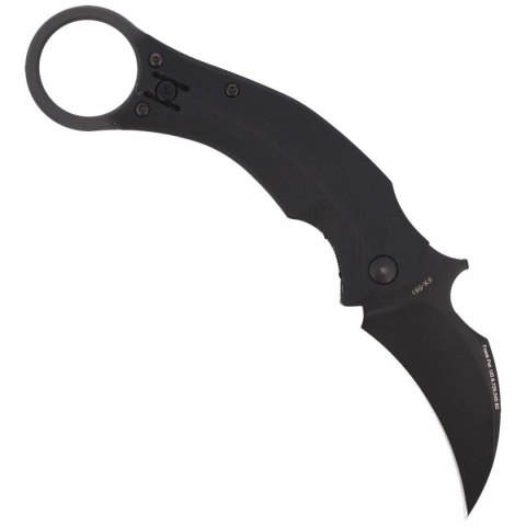 Nóż składany FOX Karambit Black Bird by Bastinelli G10 Black, Black Idroglider (FX-591) FOX