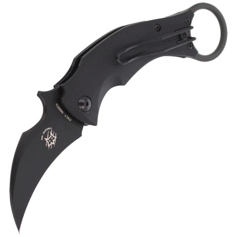 Nóż składany FOX Karambit Black Bird by Bastinelli G10 Black, Black Idroglider (FX-591) FOX