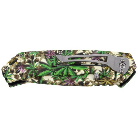 Nóż składany Herbertz CJH nadruk 3D Czaszki/Liście Konopi, Colorful 420 (581712) Herbertz GmbH