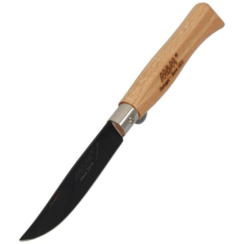 Nóż składany MAM Black Titanium, Beech Wood 83mm (2085) MAM