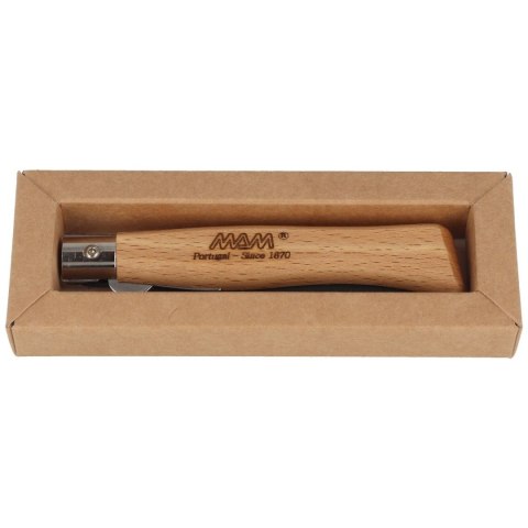 Nóż składany MAM Black Titanium, Beech Wood 83mm (2085) MAM