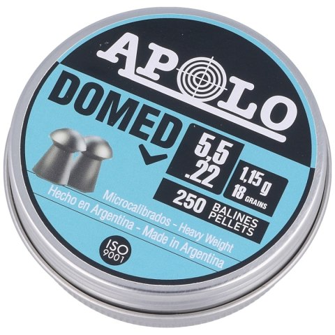 Śrut Apolo Domed 5.52 mm, 250 szt. 1.15g/18.0gr (19911-2) Apolo