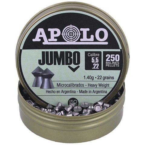 Śrut Apolo Jumbo 5.5 mm 250 szt. 1.40g/22.0gr (19921) Apolo
