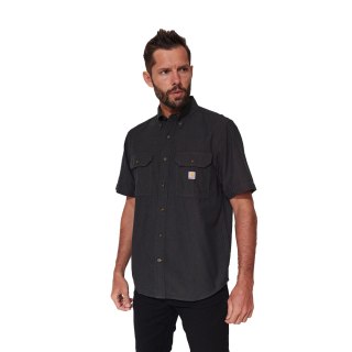 Koszula z krótkim rękawem Carhartt Loose Chambray - light black chambray Carhartt