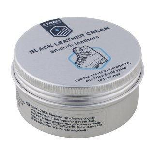 Krem do pielęgnacji obuwia skórzanego Storm Leather Cream - black STORM